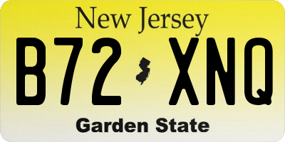 NJ license plate B72XNQ