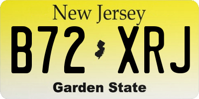 NJ license plate B72XRJ