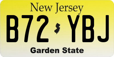 NJ license plate B72YBJ