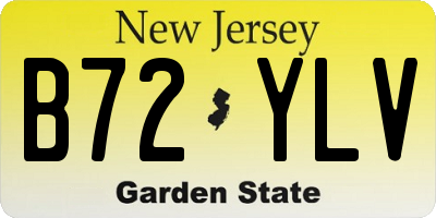 NJ license plate B72YLV