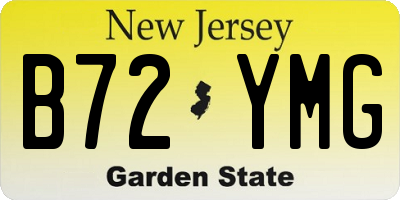 NJ license plate B72YMG