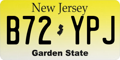 NJ license plate B72YPJ
