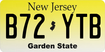 NJ license plate B72YTB