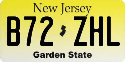 NJ license plate B72ZHL