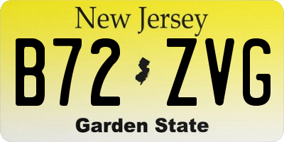 NJ license plate B72ZVG