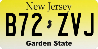 NJ license plate B72ZVJ