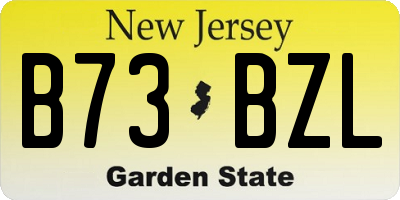 NJ license plate B73BZL
