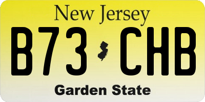 NJ license plate B73CHB