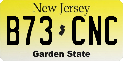 NJ license plate B73CNC