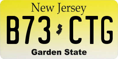 NJ license plate B73CTG