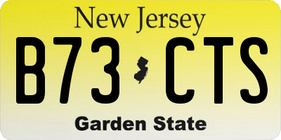 NJ license plate B73CTS