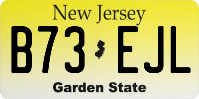 NJ license plate B73EJL