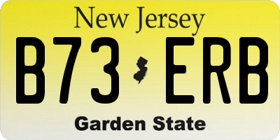 NJ license plate B73ERB