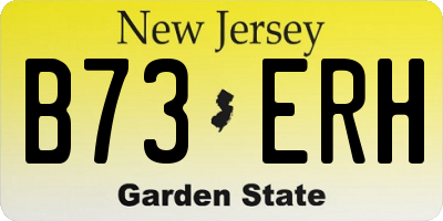 NJ license plate B73ERH