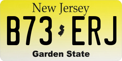 NJ license plate B73ERJ