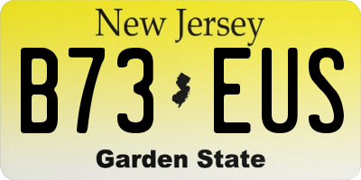 NJ license plate B73EUS