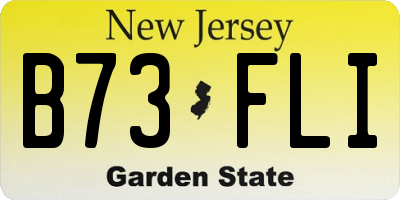 NJ license plate B73FLI