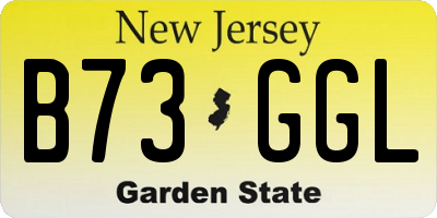 NJ license plate B73GGL