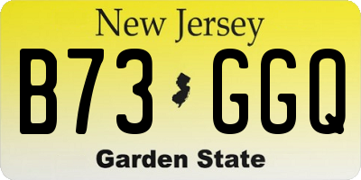 NJ license plate B73GGQ