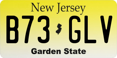 NJ license plate B73GLV
