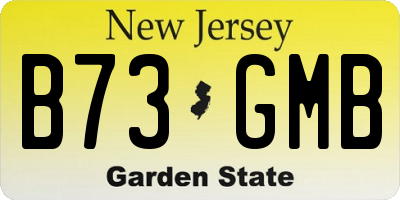 NJ license plate B73GMB