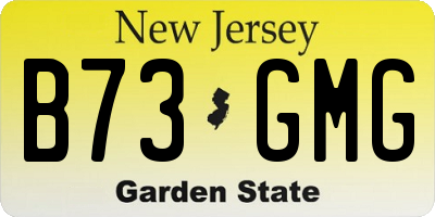 NJ license plate B73GMG