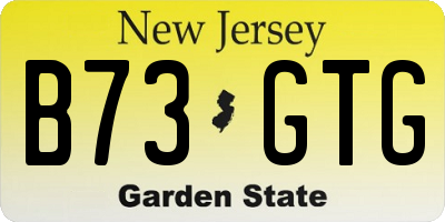 NJ license plate B73GTG