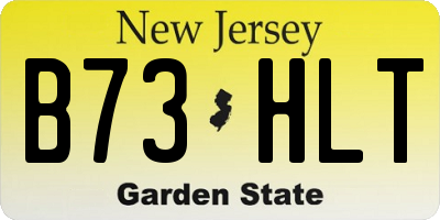 NJ license plate B73HLT