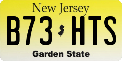 NJ license plate B73HTS