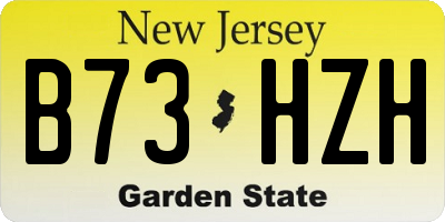 NJ license plate B73HZH