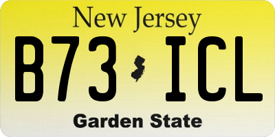 NJ license plate B73ICL