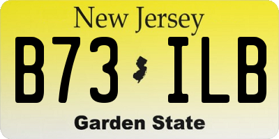 NJ license plate B73ILB