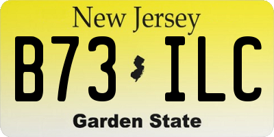 NJ license plate B73ILC
