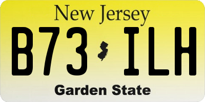NJ license plate B73ILH