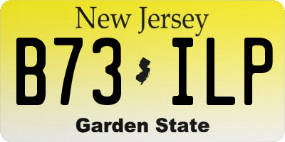 NJ license plate B73ILP