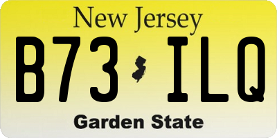 NJ license plate B73ILQ