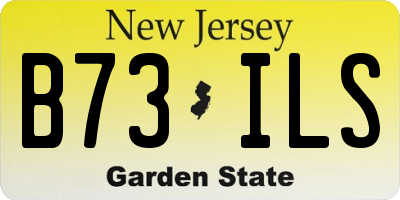 NJ license plate B73ILS