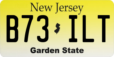 NJ license plate B73ILT