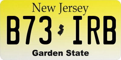 NJ license plate B73IRB