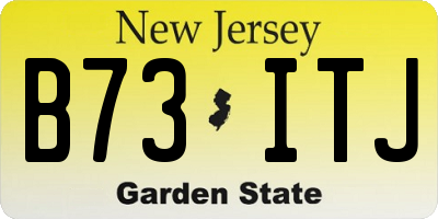 NJ license plate B73ITJ
