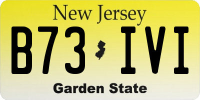 NJ license plate B73IVI