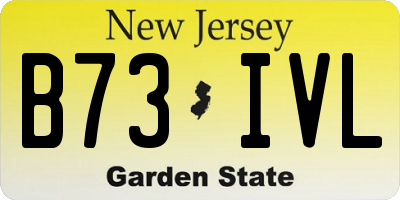NJ license plate B73IVL