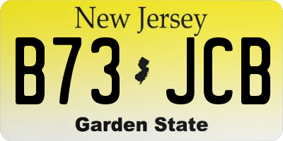 NJ license plate B73JCB
