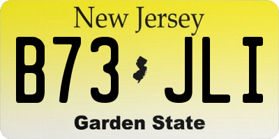 NJ license plate B73JLI