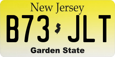 NJ license plate B73JLT