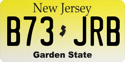 NJ license plate B73JRB