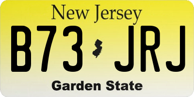 NJ license plate B73JRJ