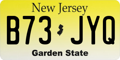 NJ license plate B73JYQ