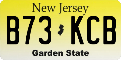 NJ license plate B73KCB