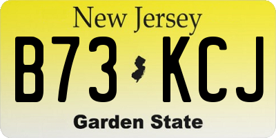 NJ license plate B73KCJ